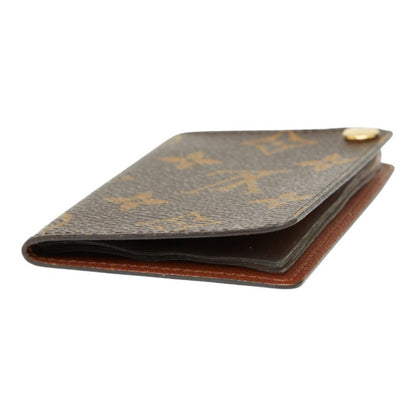 Louis Vuitton Monogram Porte Carte Credit Pression Business Card Case M60937 Brown Leather