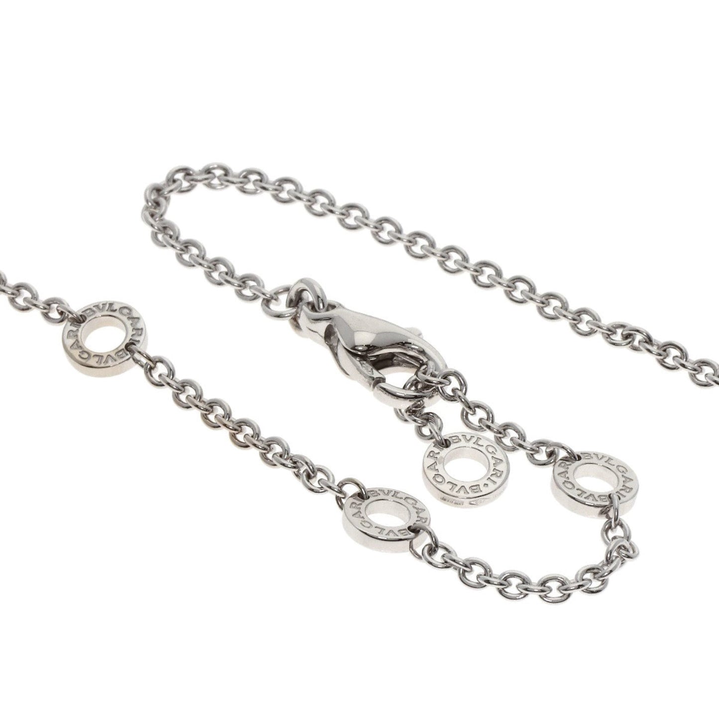 Bvlgari Astrale Cerchi Diamond Necklace In 18K White Gold