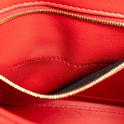 Balenciaga Hourglass Handbag/Shoulder Bag 2Way 593546 Red Leather