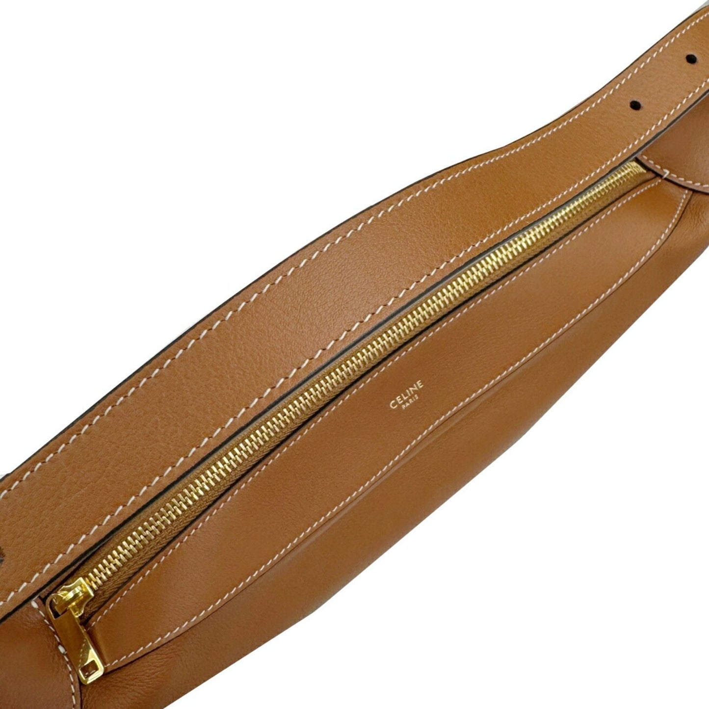 Celine Medium Romy Shoulder Bag 19744 3Dpj 04Lu Tan Brown Supple Calfskin