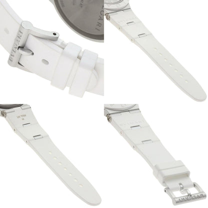 Bvlgari Bb40At Aluminum White Watch Aluminum/Rubber