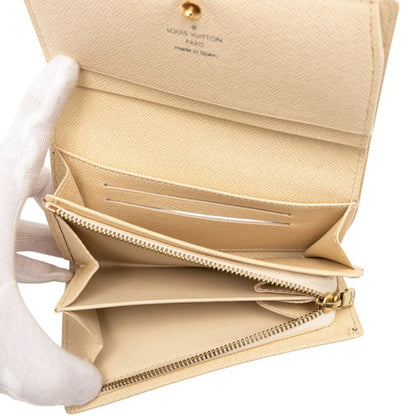 Louis Vuitton Damier Azur Portefeuille Tresor Bifold Wallet N61744 White