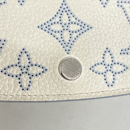 Louis Vuitton Mahina Portefeuille Iris Compact Wallet M11802 White/Blue