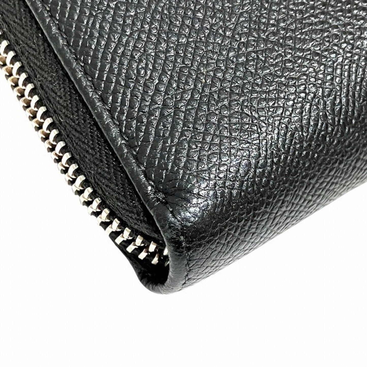 Bvlgari Man Round Black Long Wallet
