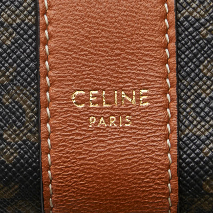 Celine Triomphe Tri-Fold Wallet In Black