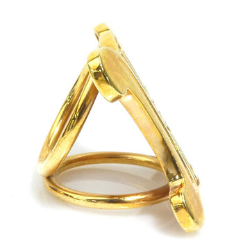Celine Scarf Ring Metal Gold