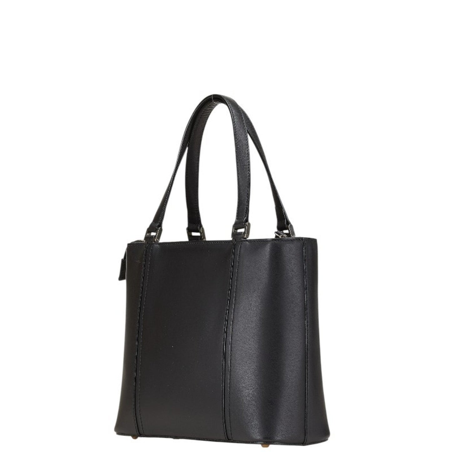 Burberry Nova Check Logo Handbag In Black Leather