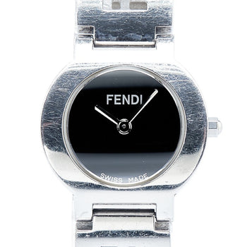 Fendi Watch 3050L Quartz Black Dial Stainless Steel