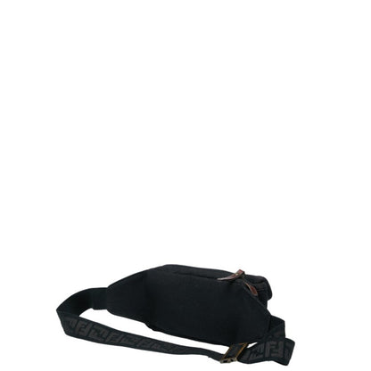 Fendi Zucca Body Bag 7Va149 Black Canvas