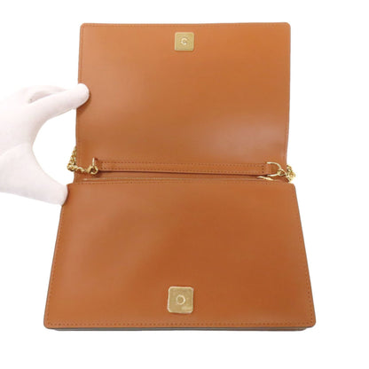 Fendi Chain Shoulder Bag Calf Leather