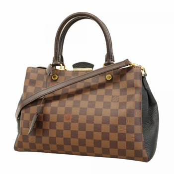 Louis Vuitton Damier Brittany Handbag N41673 Ebene Noir 2-Way Bag