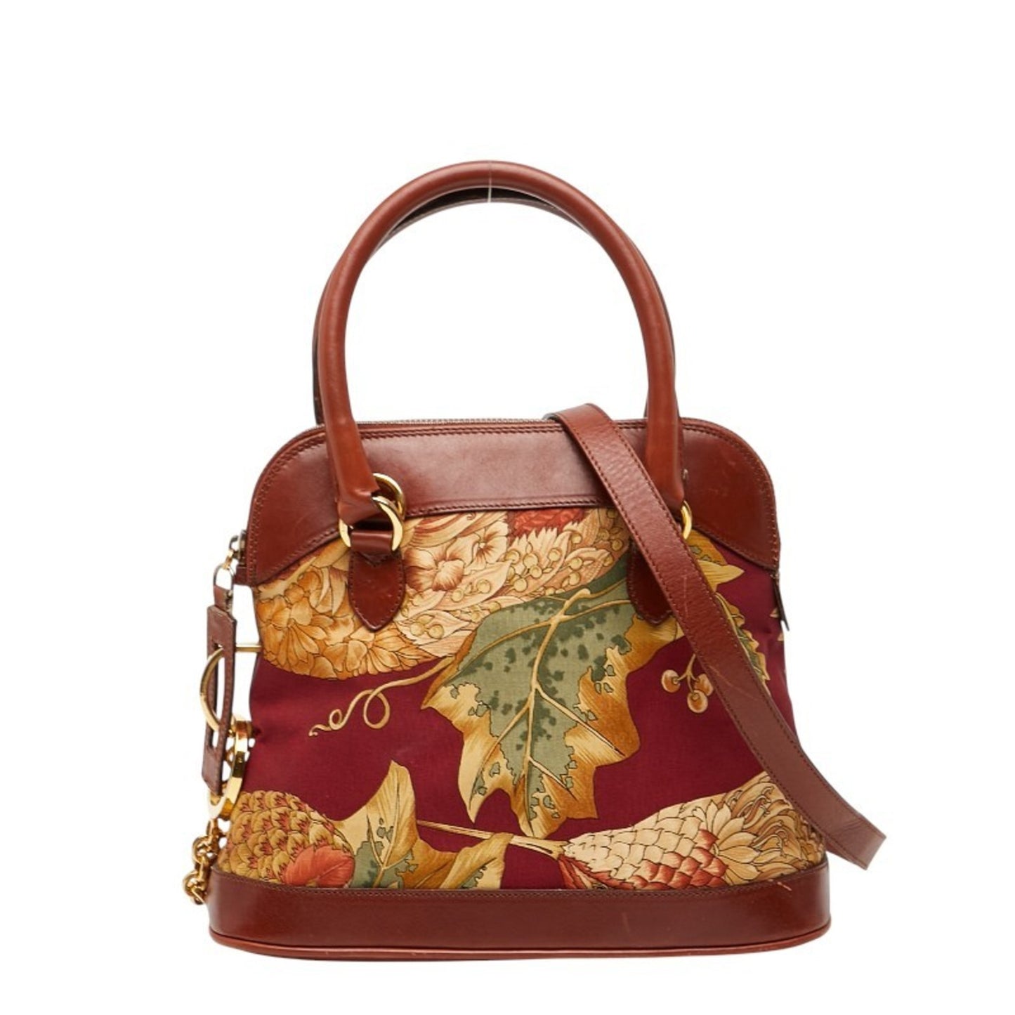 Salvatore Ferragamo Botanical Print Handbag/Shoulder Bag