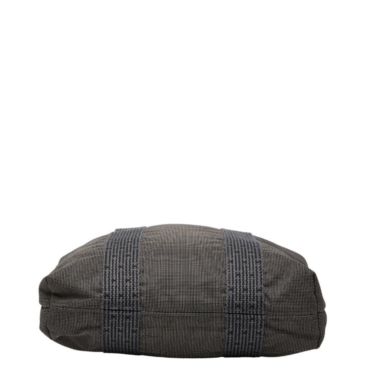 Hermes Air Line Cabas Handbag Tote Bag Gray Canvas