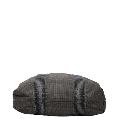 Hermes Air Line Cabas Handbag Tote Bag Gray Canvas