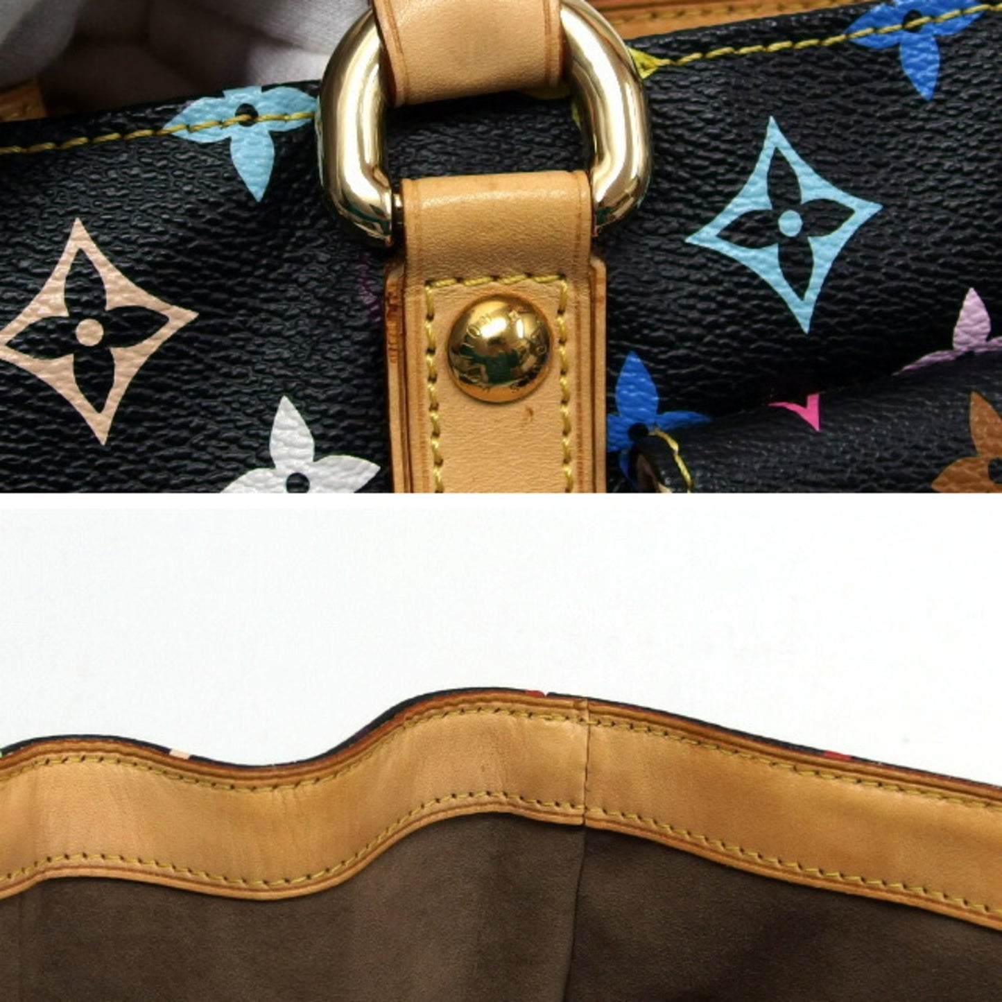 Louis Vuitton Monogram Multicolore Aurelia Mm Tote Bag Black