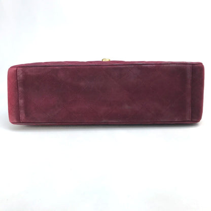 Chanel Cc Mark Bag Double Chain Shoulder Bag Bordeaux Goldhardware