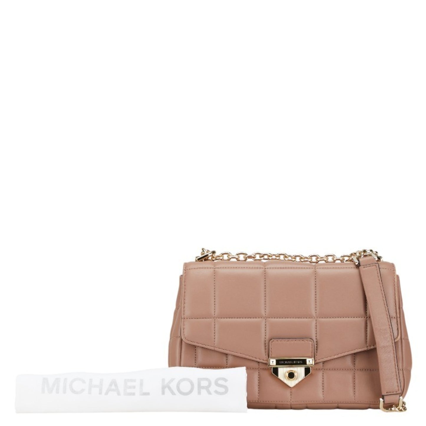 Michael Kors Chain Shoulder Bag 30H0G1Sl1T Beige Leather