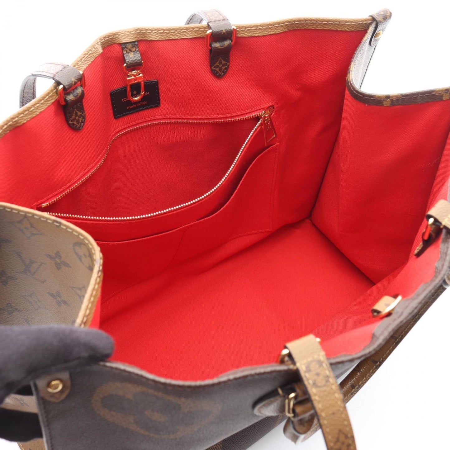 Louis Vuitton On The Go Gm Monogram Giant Reverse Tote Bag