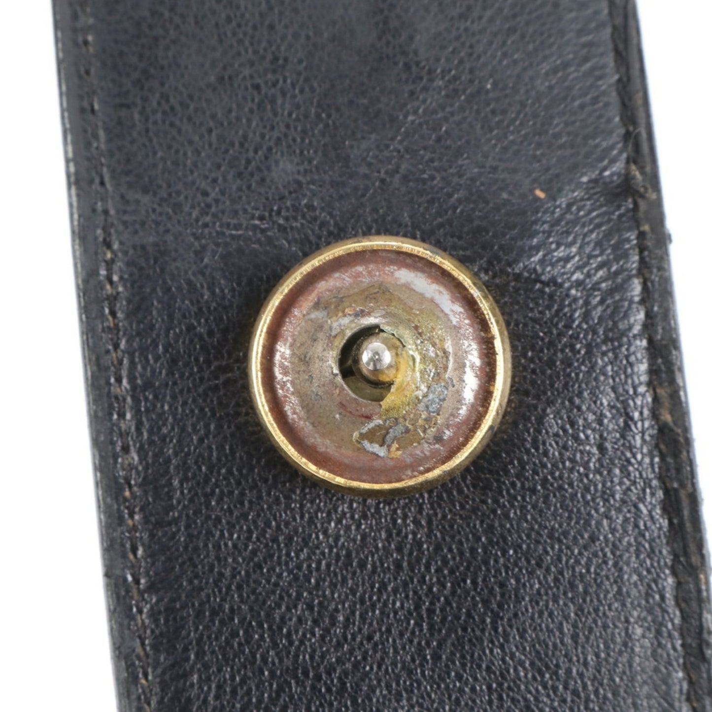 Christian Dior Leather Tote Handbag Black