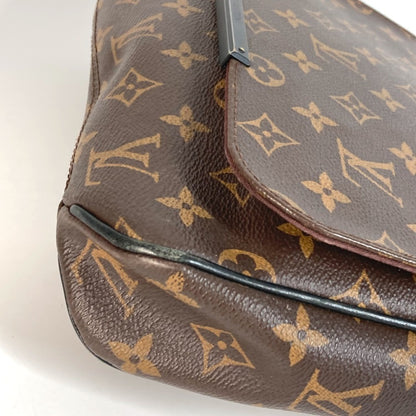 Louis Vuitton Monogram Macassar District Pm M40935 Flap Messenger Bag/Shoulder Bag In Canvas