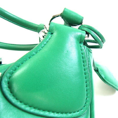 Prada Re-Edition 2002 Moon Padded Handbag 1Ba381 Green Nappa Leather Shoulder Bag