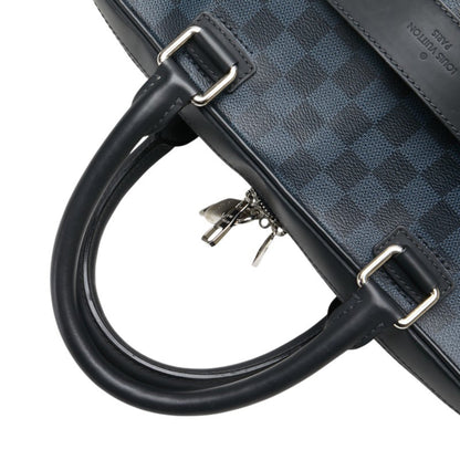 Louis Vuitton Damier Cobalt Porto Document Bag Shoulder N41347 Navy Pvc Leather