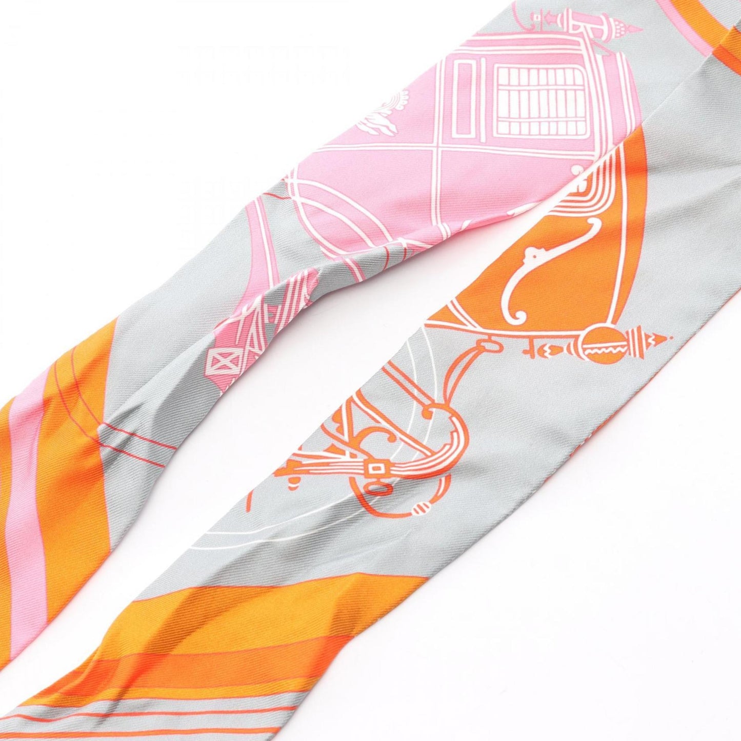 Hermes Herms Twilly Ex-Libris Silk Scarf For Women