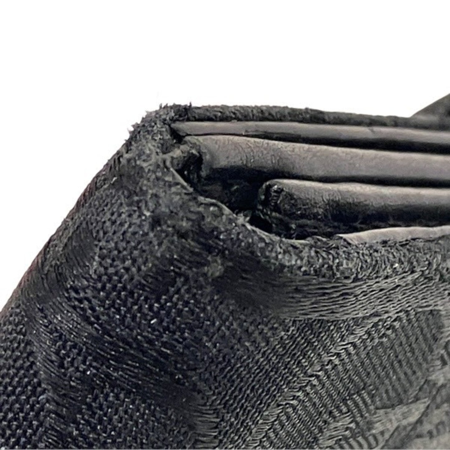 Christian Dior Dior Trotter Saddle D Charm Black Long Wallet Tri-Fold