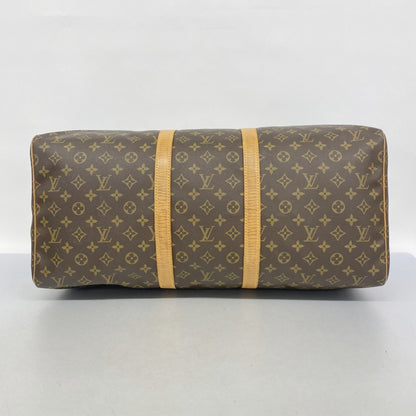 Louis Vuitton Monogram Keepall 55 Boston Bag M41424 Brown