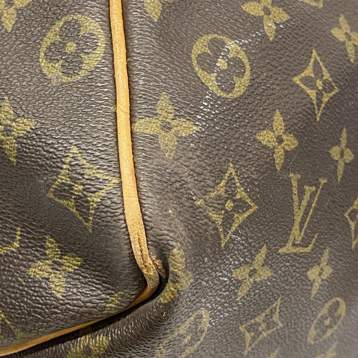 Louis Vuitton Monogram Keepall 60 Boston Bag M41422 Brown