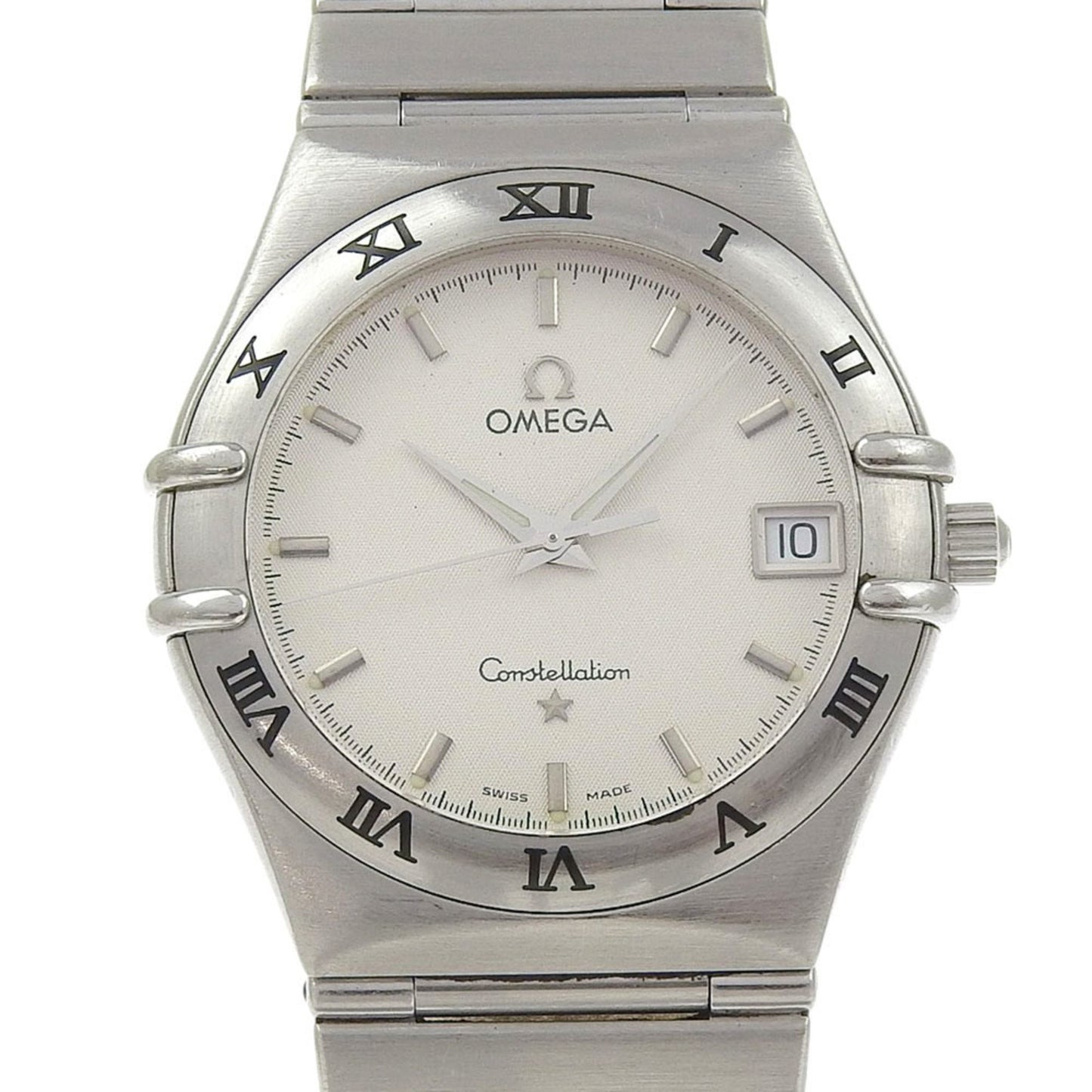 Omega Constellation Watch 1512.30 Stainless Steel 1998 Quartz Analog Display White Dial