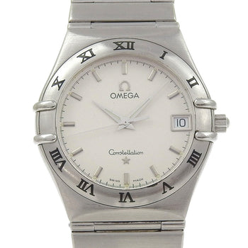 Omega Constellation Watch 1512.30 Stainless Steel 1998 Quartz Analog Display White Dial