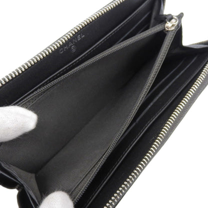 Chanel Camellia Coco Mark Round Long Wallet A82281