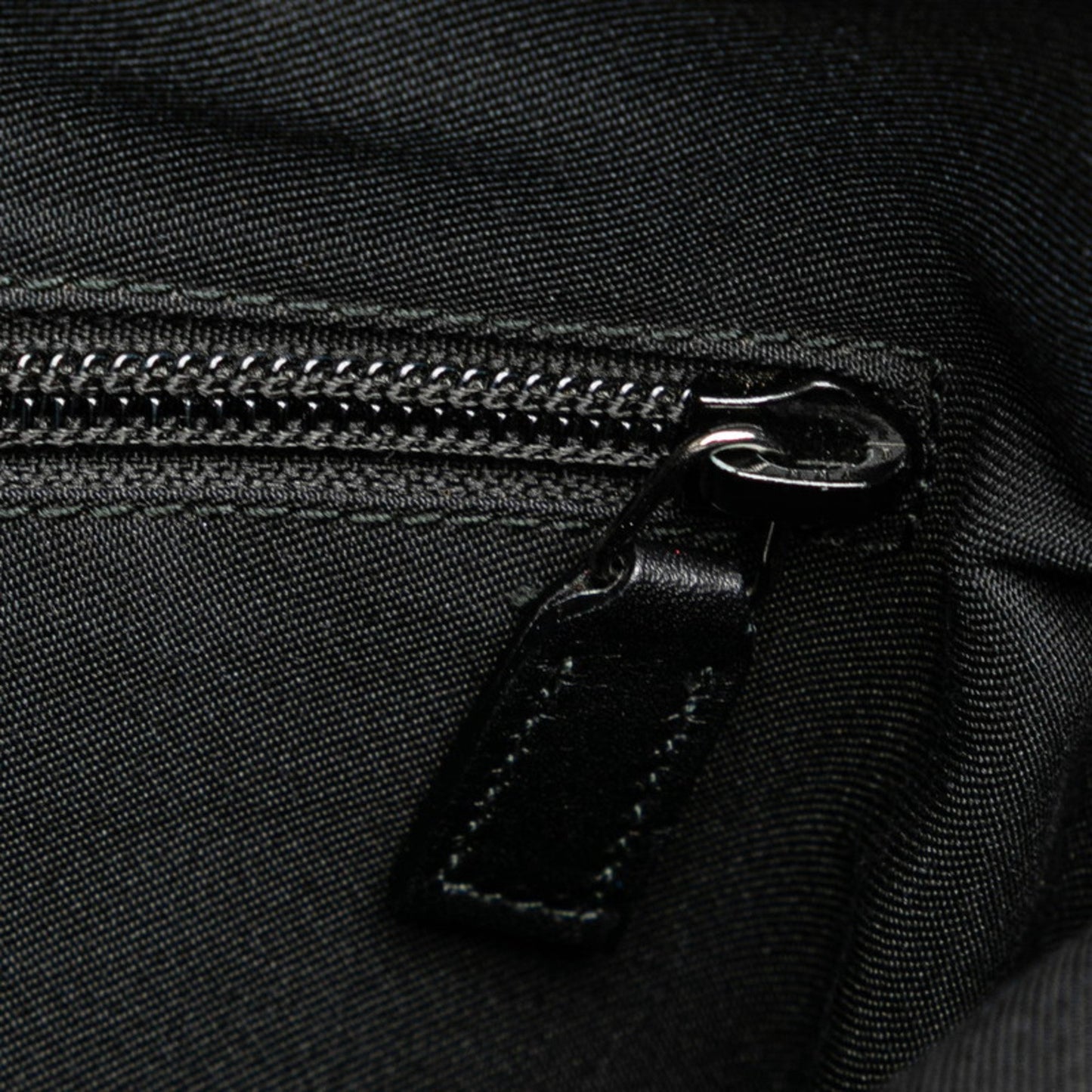 Gucci Gg Canvas Shoulder Bag 145857 Black Leather
