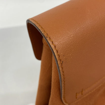 Hermes Herms Valparaiso Pm Tote Bag In Toile Chevron Orange