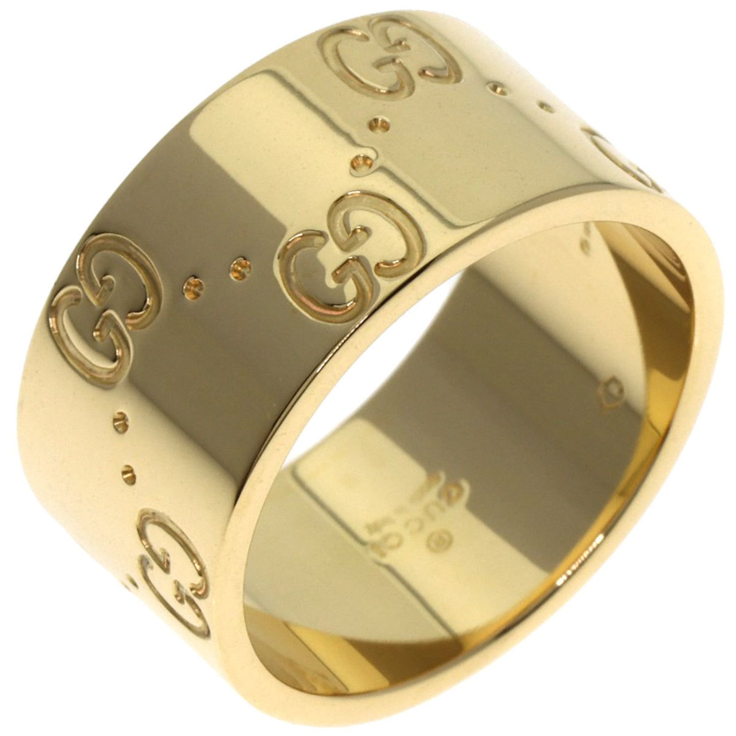 Gucci Icon Wide #10 Ring In 18K Yellow Gold