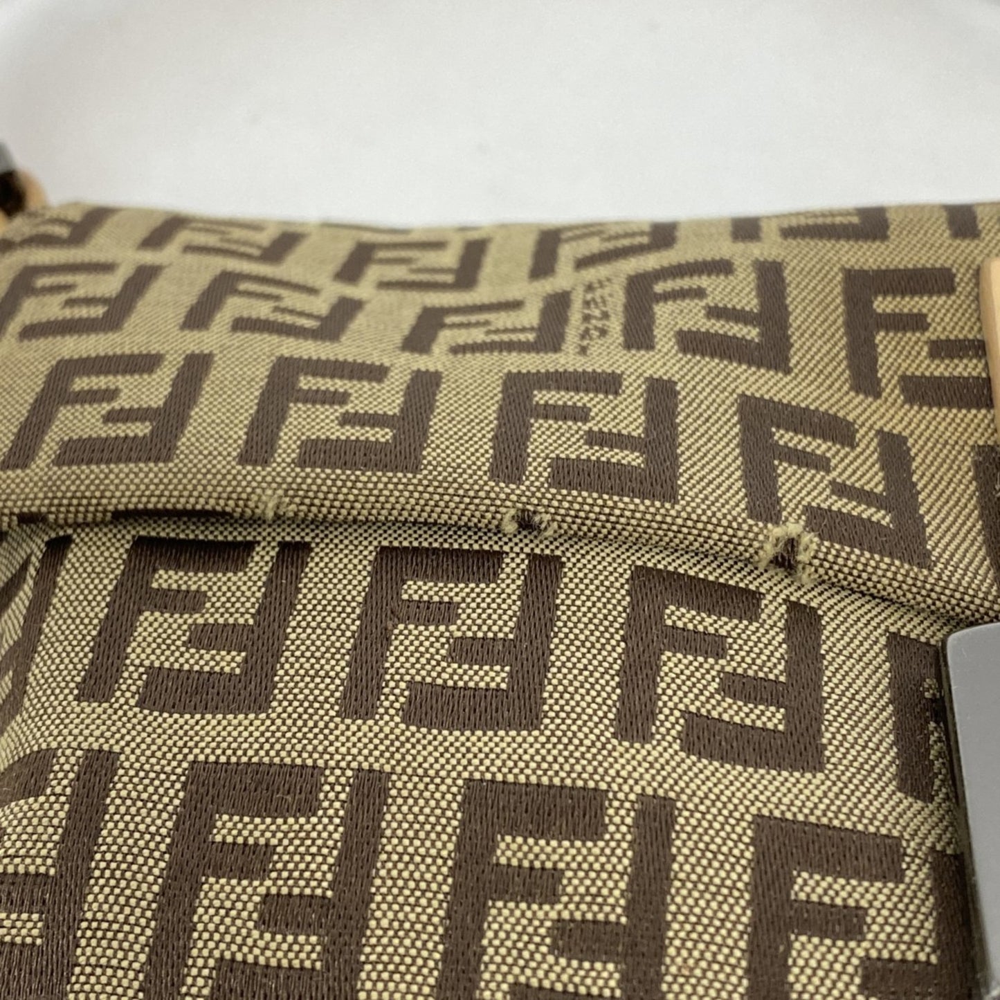 Fendi Zucchino Mamma Bucket Handbag In Nylon Canvas