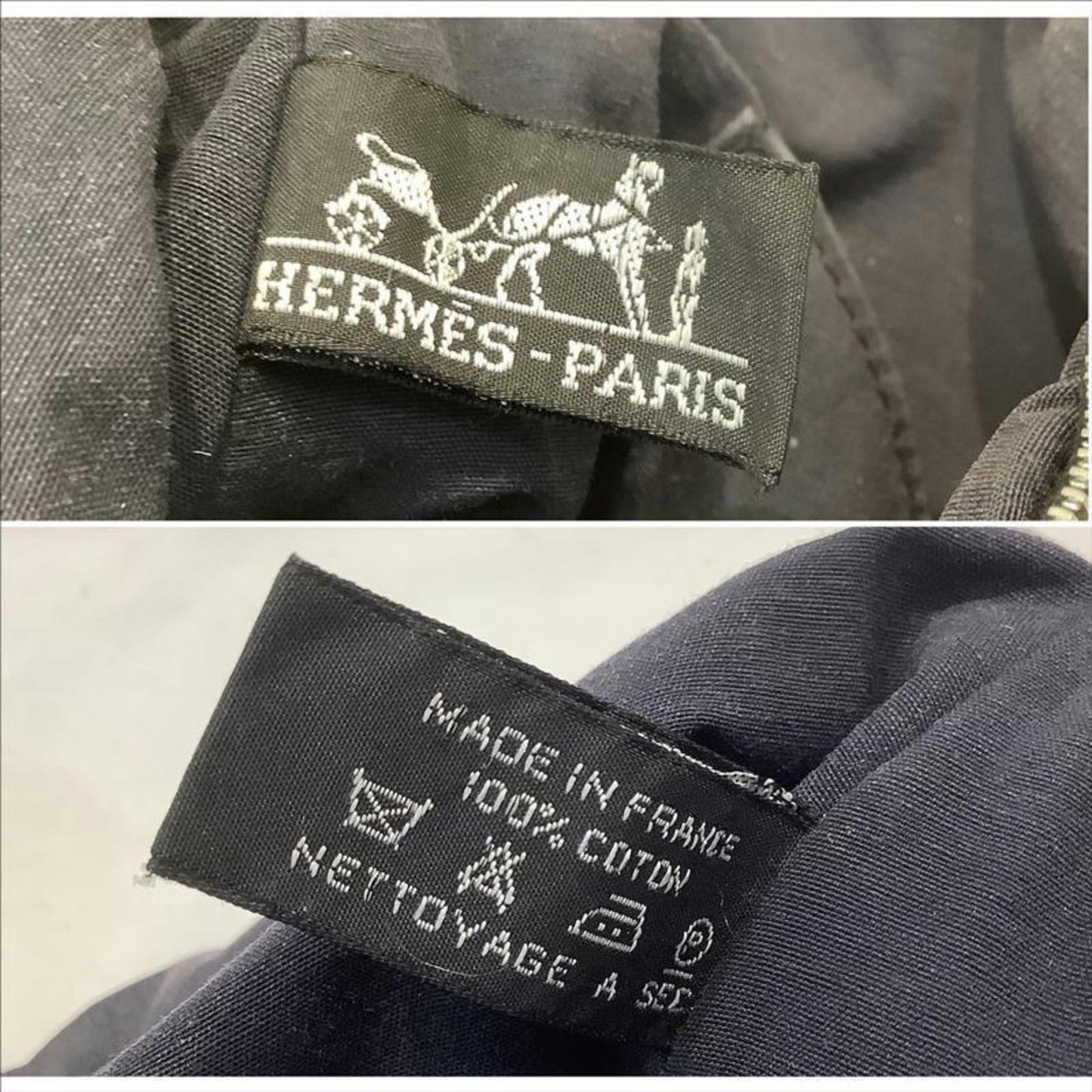 Hermes Herms Bolide Pouch Gm Black Canvas Kb-9530