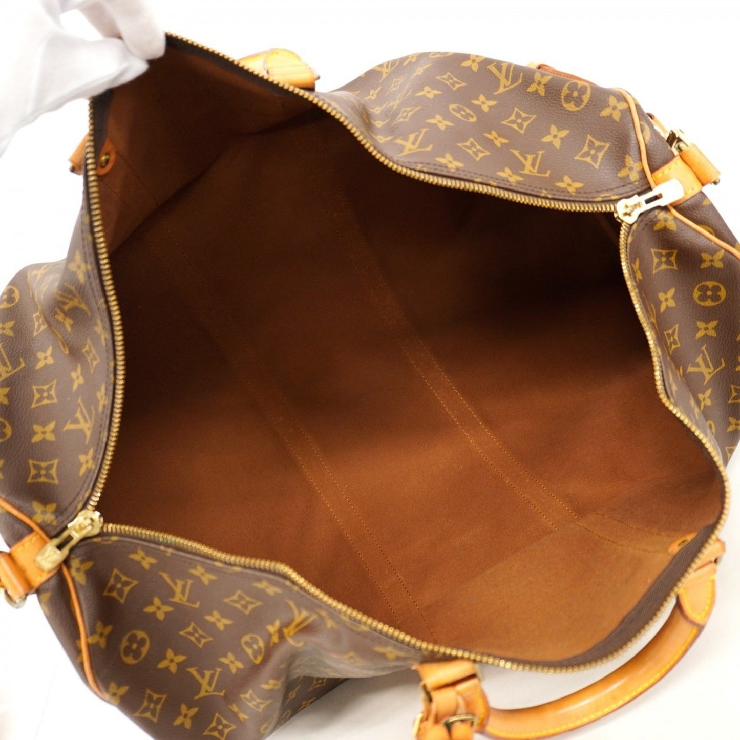 Louis Vuitton Monogram Keepall Bandouliere 60 Boston Bag M41412 Brown