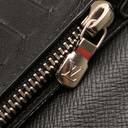 Louis Vuitton Taiga Portefeuille Brazza Long Wallet M32572 Ardoise Black Leather