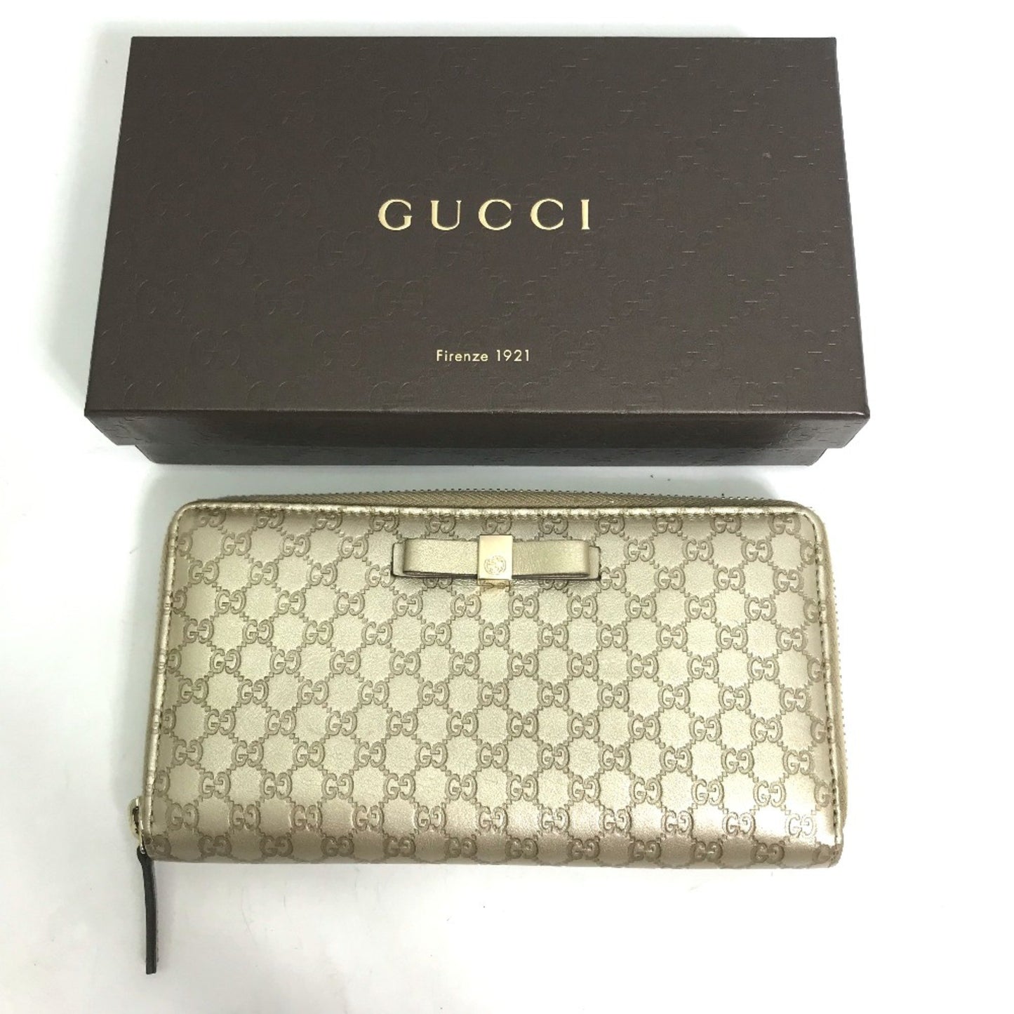 Gucci 388680 Guccissima Gg Long Wallet Long Wallet Gold