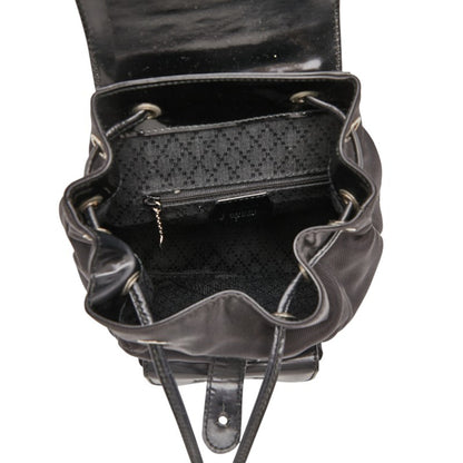 Gucci Bamboo Mini Backpack 003.1998.0030 Black Nylon Leather