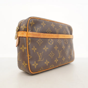 Louis Vuitton Monogram Compigne 23 Clutch Bag M51847 Brown