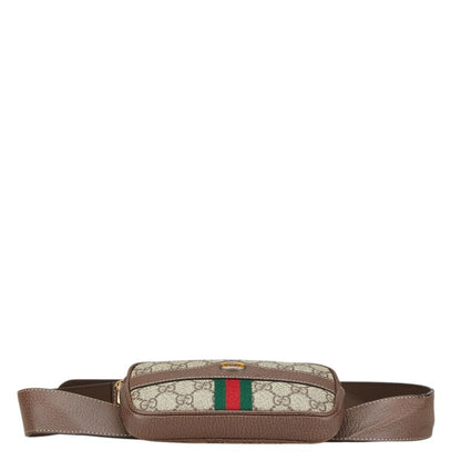 Gucci Gg Supreme Ophidia Body Bag Waist 519308 Beige Multicolor Pvc Leather