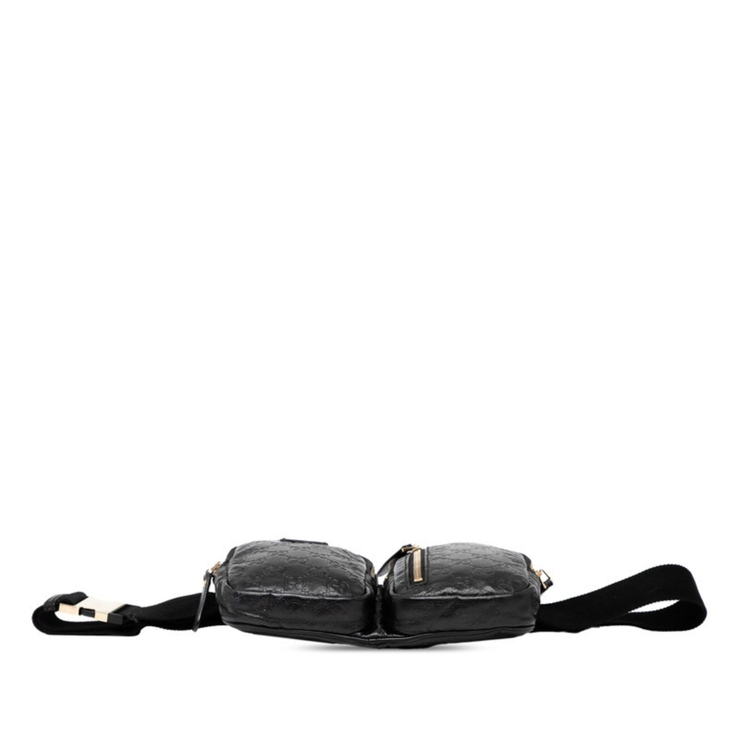 Gucci Guccissima Body Bag 246417 Black Leather