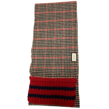 Gucci Cashmere Blend Wool Check Stole/Scarf