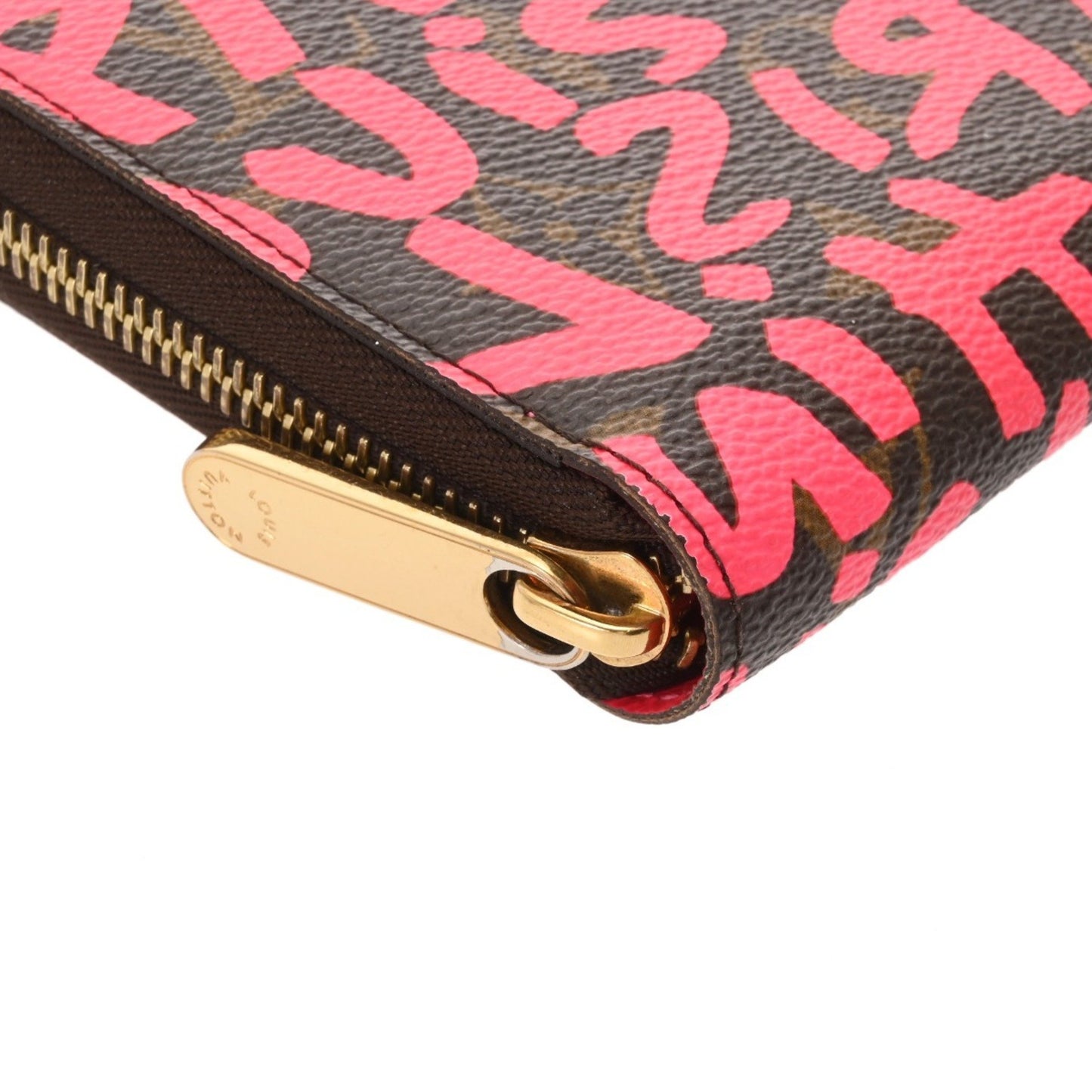 Louis Vuitton Louis Vuitton Monogram Graffiti Zippy Wallet Fuchsia M93710