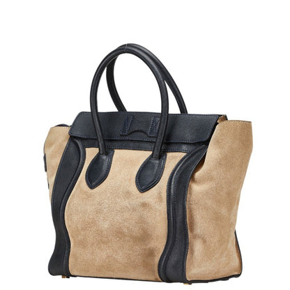 Celine Luggage Mini Shopper Handbag Tote Bag In Beige