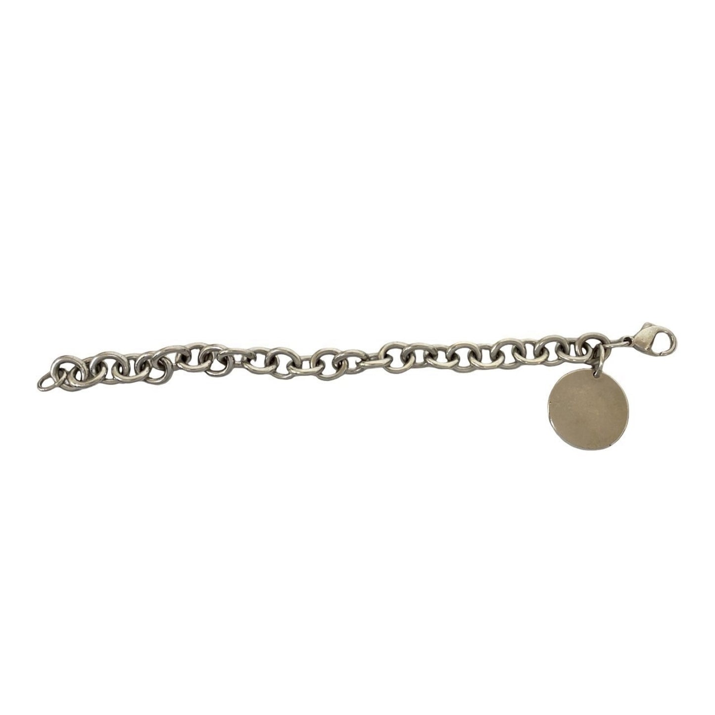 Tiffany & Co. Tiffany Return To Bracelet Logo Motif Sterling Silver Chain Bangle 59482