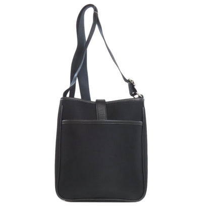 Burberry Nova Check Shoulder Bag Nylon Canvas Leather